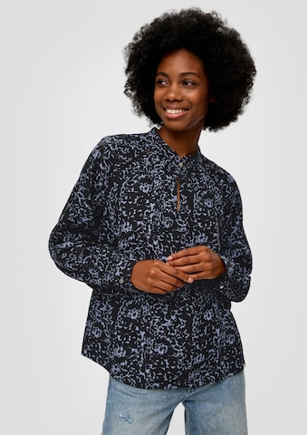 QS Blouse in Zwart: voorkant