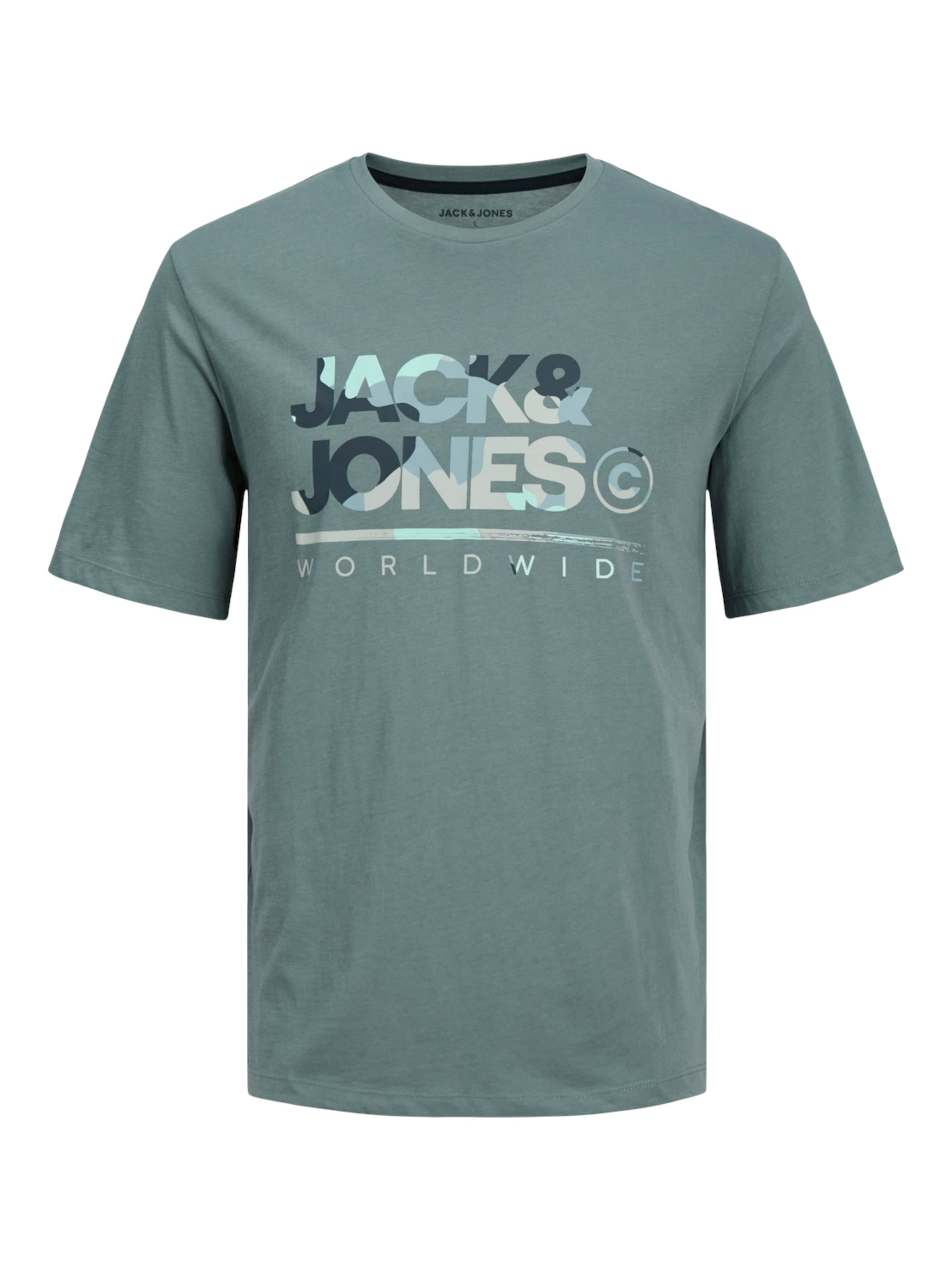 JACK & JONES Tričko 'JJLuke' - Modrá