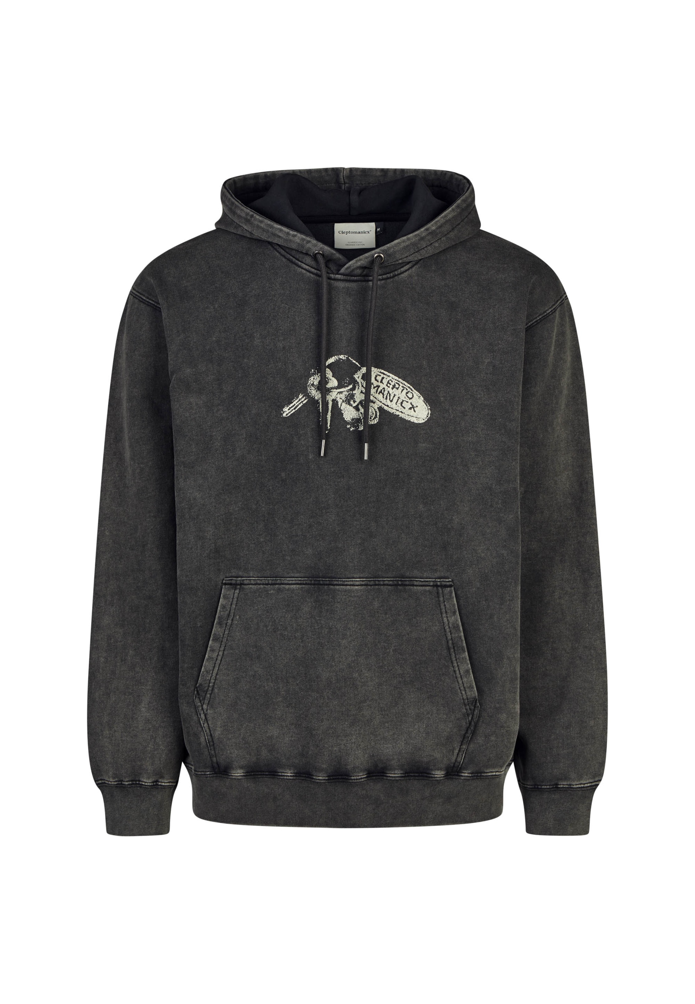 Cleptomanicx Sweatshirt 'Artefacts' in Black: front
