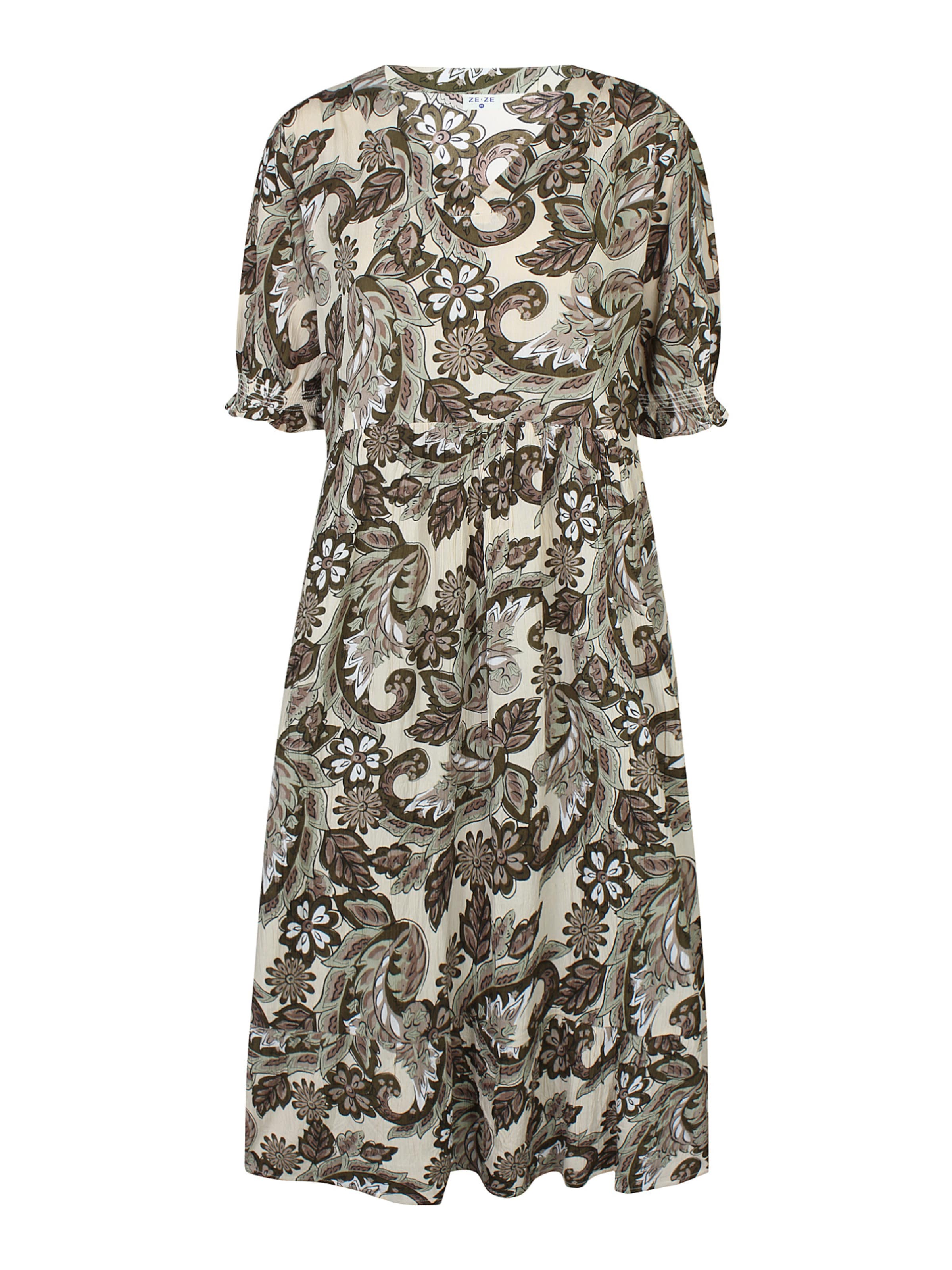 ze-ze Kleid 'Doma 024'‌‌‌‌‌‌‌‌‌ in Grün: Vorderseite