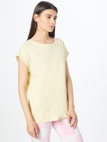 T-shirt Urban Classics en jaune : devant