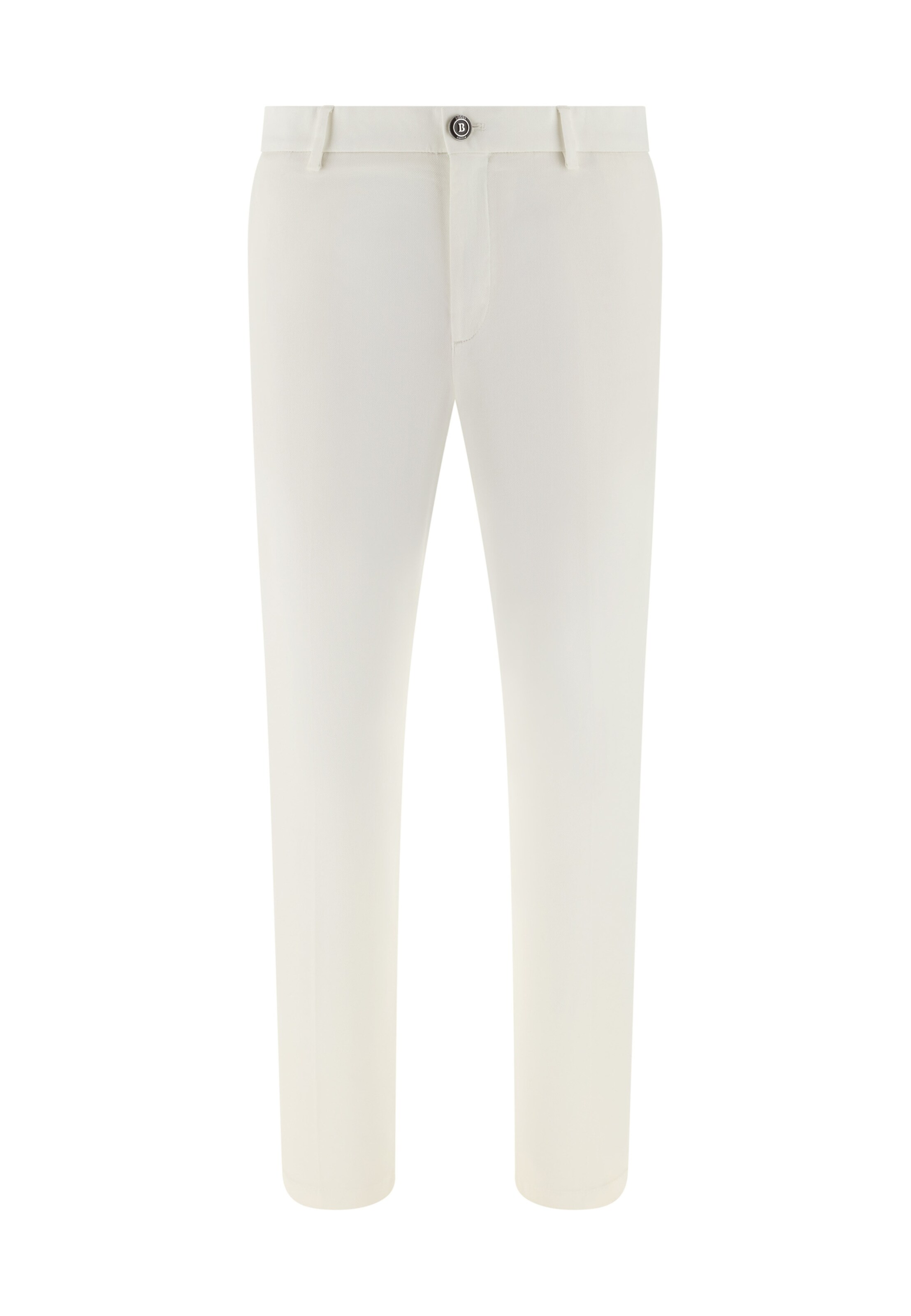 Pantalon chino Boggi Milano en blanc : devant