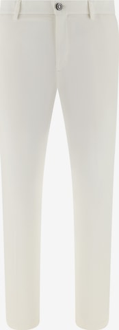 Pantalon chino Boggi Milano en blanc : devant