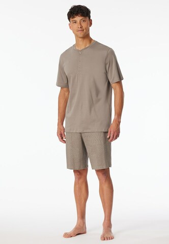 SCHIESSER Pajama short in Beige: front