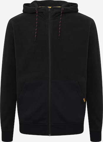 INDICODE JEANS Fleece Jacket in Black: front