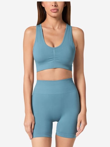 Plein Sport - Bustier Top deportivo en azul