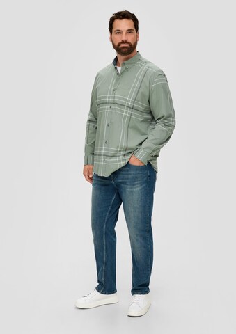 s.Oliver Men Big Sizes Slim Fit Hemd in Grün