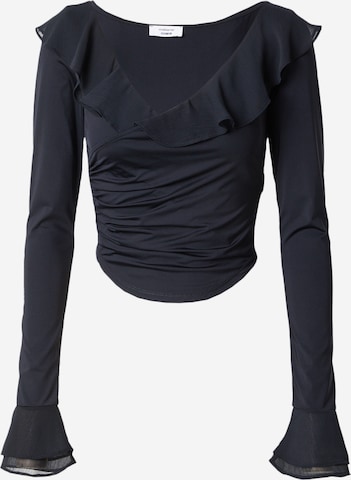 millane - Camisa 'Sanja' em preto: frente