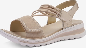 ARA Riemensandale in Beige: Vorderseite