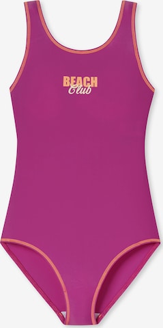 SCHIESSER Bralette Swimsuit ' Aqua Teens ' in Pink: front