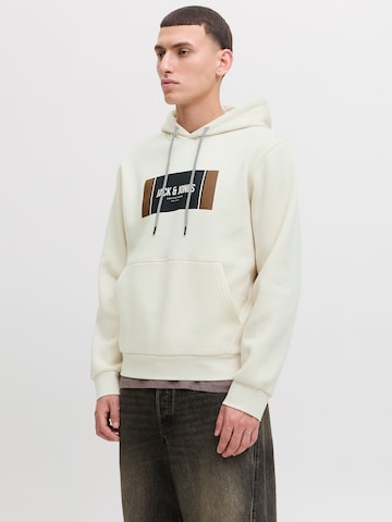 JACK & JONES - Sweatshirt 'JJHAYATO' em branco: frente