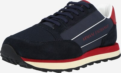ARMANI EXCHANGE Nizke superge | mornarska / rdeča / bela barva, Prikaz izdelka
