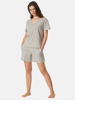 SCHIESSER Slaapshirt ' Mix & Relax ' in Grijs: voorkant