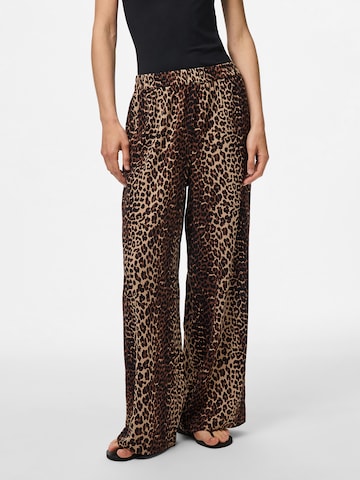 PIECES Wide Leg Hose 'PCTiffany' in Schwarz: Vorderseite