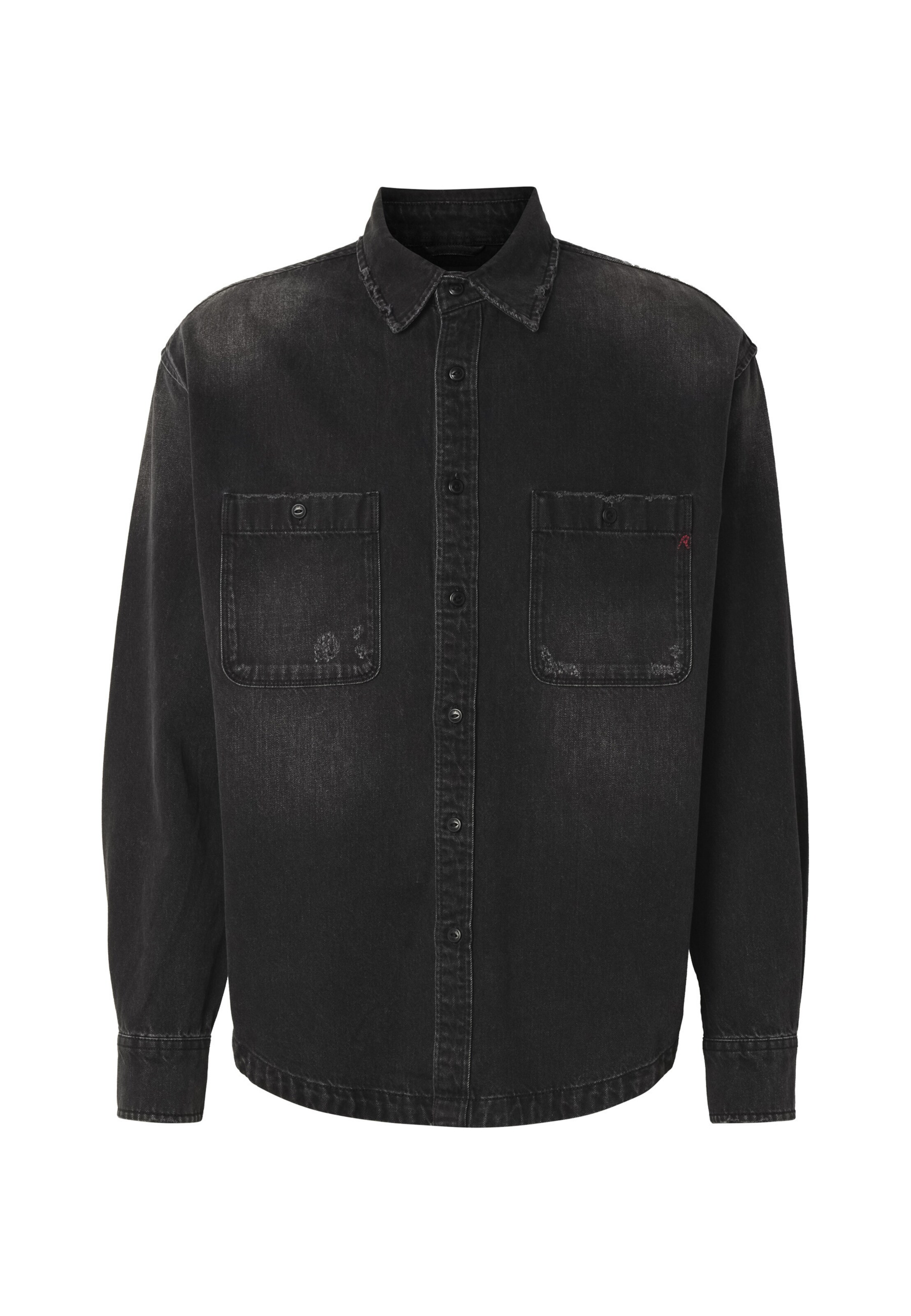 REPLAY Jacke in L in black denim, Produktansicht