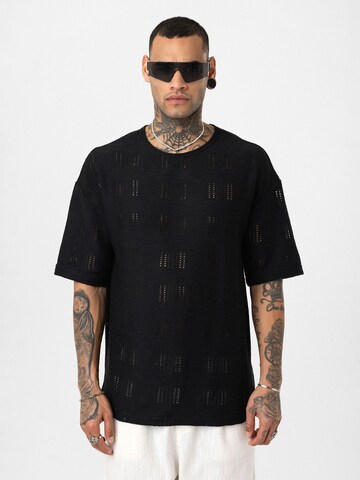 T-Shirt 'Niels' Dandalo en noir : devant