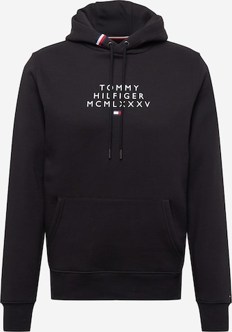 TOMMY HILFIGER Sweatshirt i svart: framsida