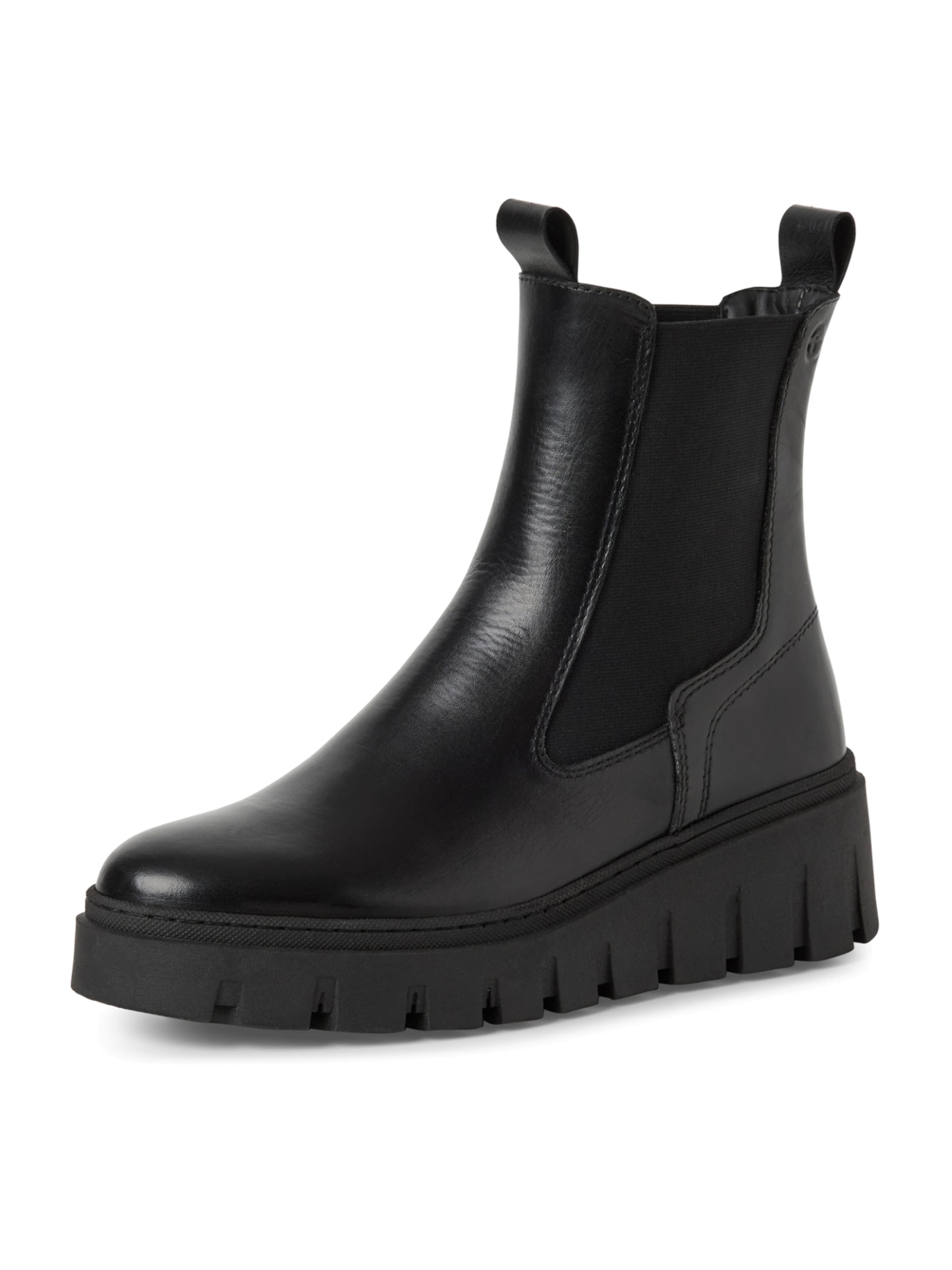 Tamaris Chelsea Boots in Schwarz: Vorderseite