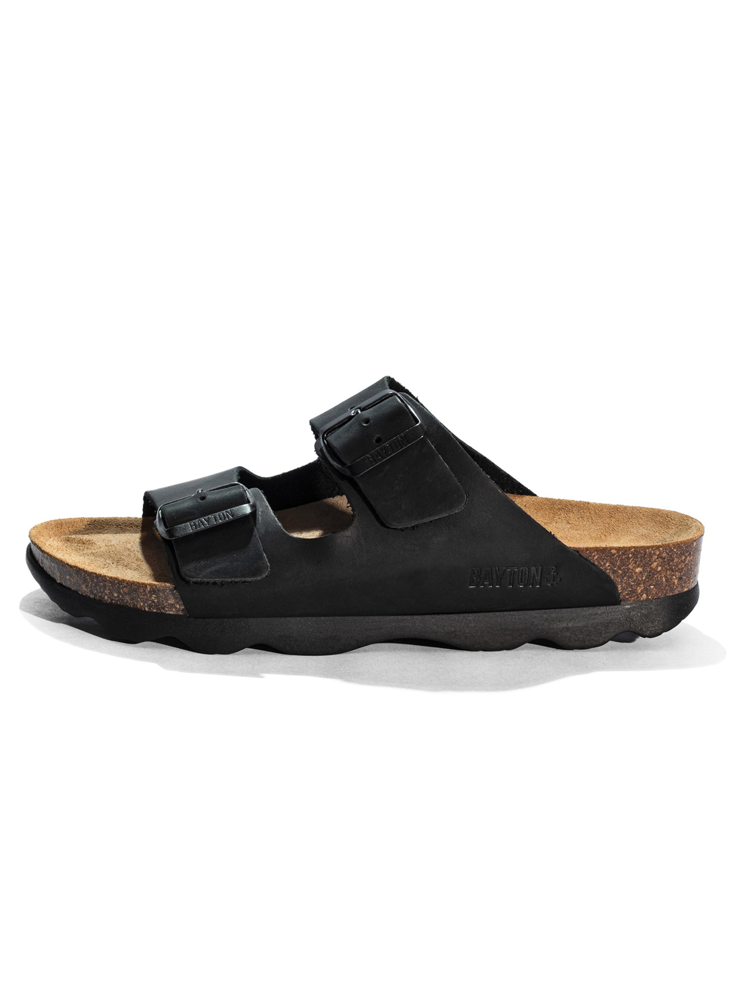 Sandales Bayton en noir : devant