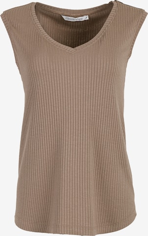 HELMIDGE Top in Beige: front