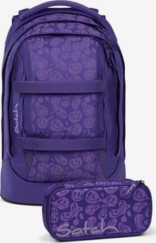 Satch Rucksack in Lila: Vorderseite