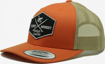 Casquette Surf Monkey en orange : devant