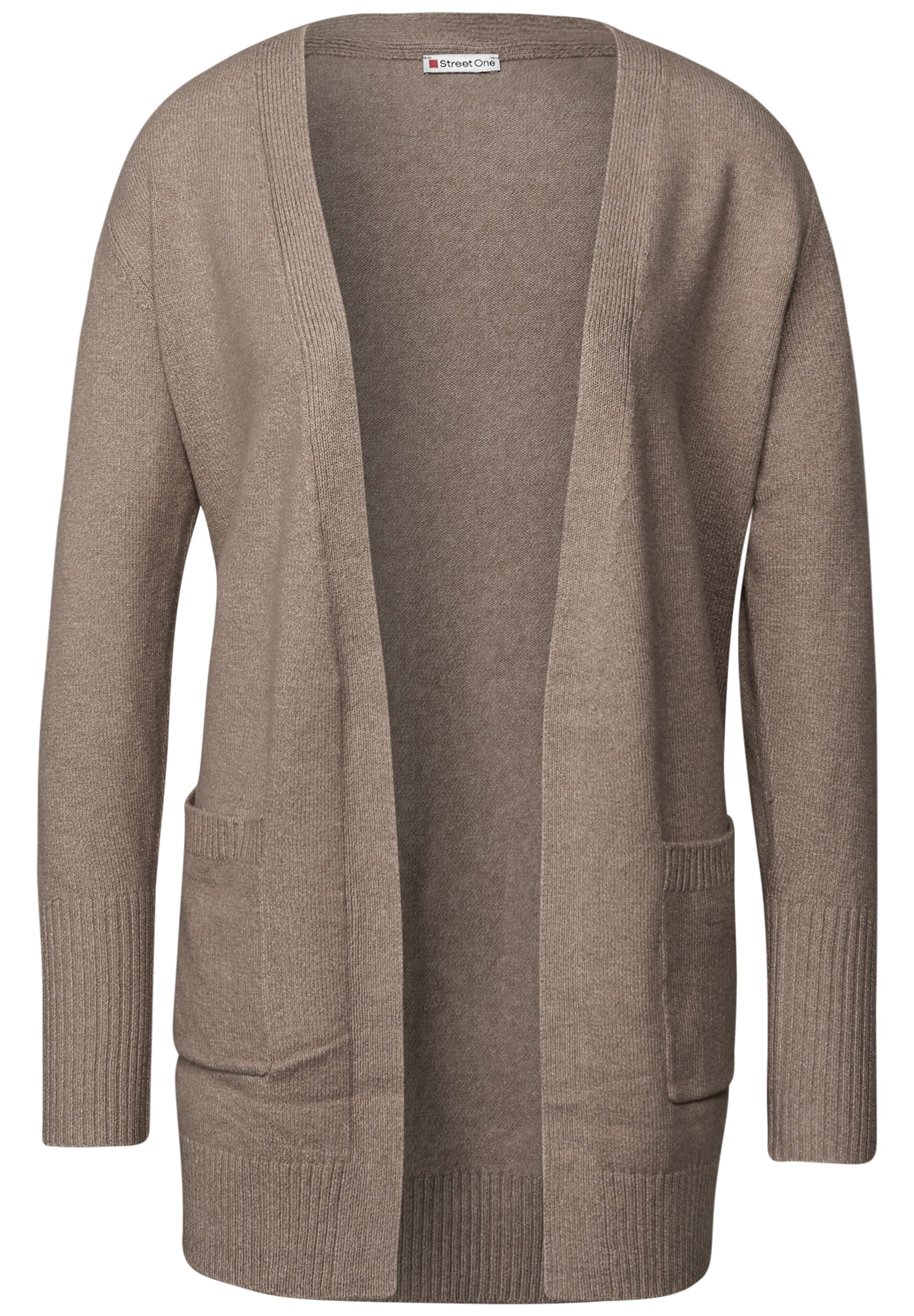 STREET ONE Strickjacke in Braun: Vorderseite