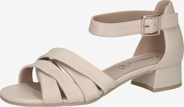 CAPRICE Sandale in Beige: Vorderseite