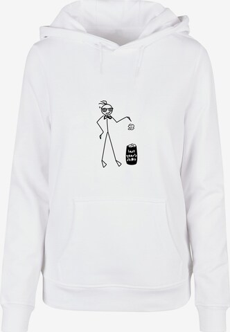 Merchcode Sweatshirt 'Last Year' in Wit: voorkant