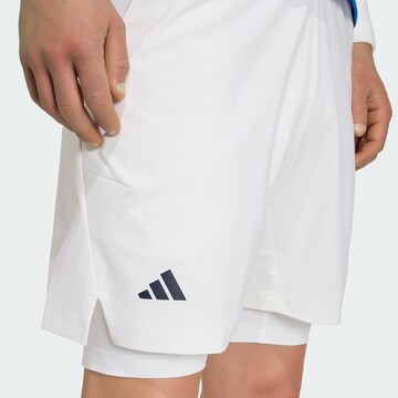 ADIDAS PERFORMANCE - regular Pantalón deportivo en blanco