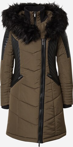 Manteau d’hiver 'NEW LINETTE' ONLY en vert : devant