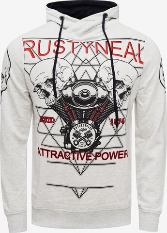 Rusty Neal Sweatshirt in Grijs: voorkant