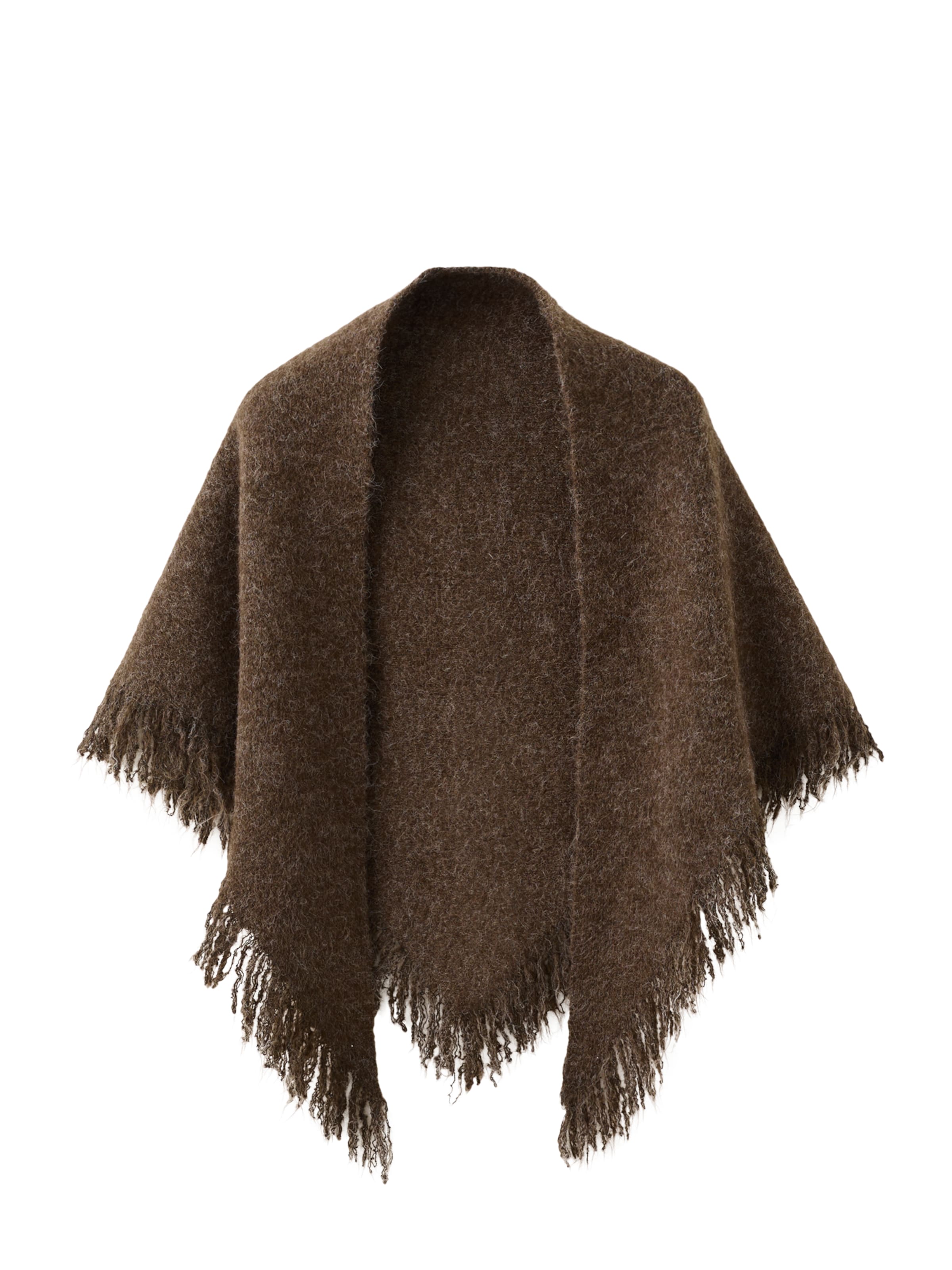 MANGO Cape 'CLINT' in Braun: Vorderseite