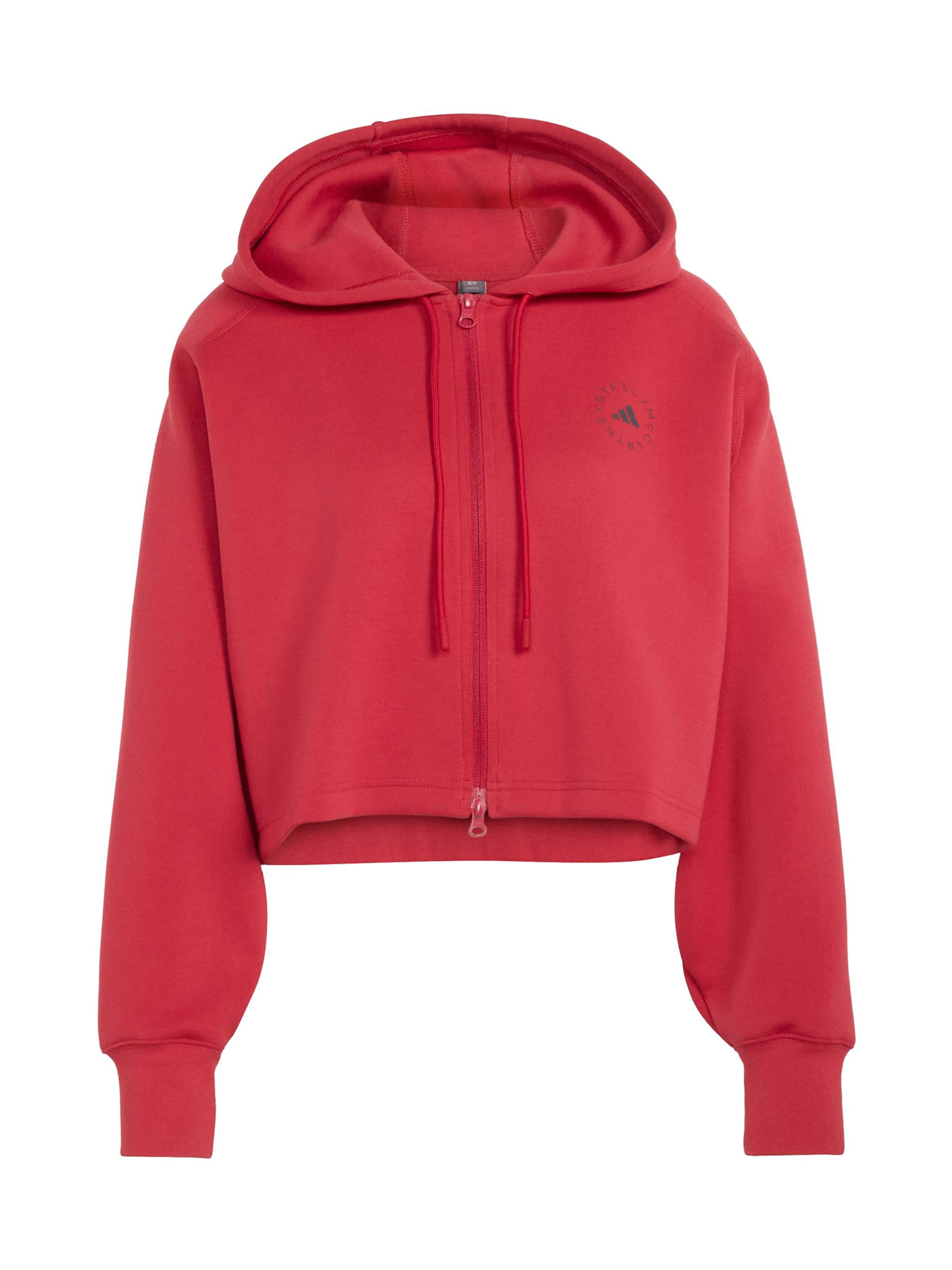 ADIDAS BY STELLA MCCARTNEY Športová mikina so zipsom - Červená: predná strana