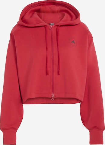 ADIDAS BY STELLA MCCARTNEY Αθλητική ζακέτα φούτερ σε κόκκινο: μπροστά