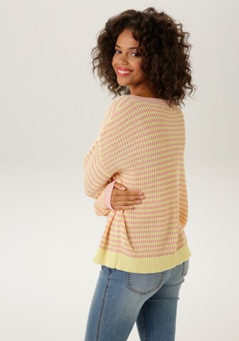 Aniston CASUAL Pullover in Gelb