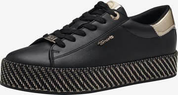 TAMARIS Sneakers laag in Zwart: voorkant