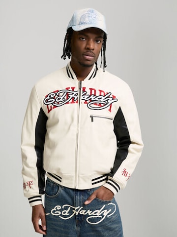 bēšs Ed Hardy Ziemas jaka '1971 Panther'