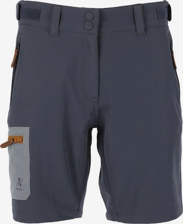 Gipfelglück Regular Outdoor Pants 'Helma' in Grey: front