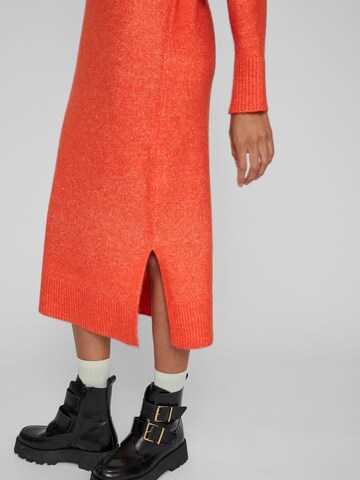 Vila Tall Strickkleid in Orange