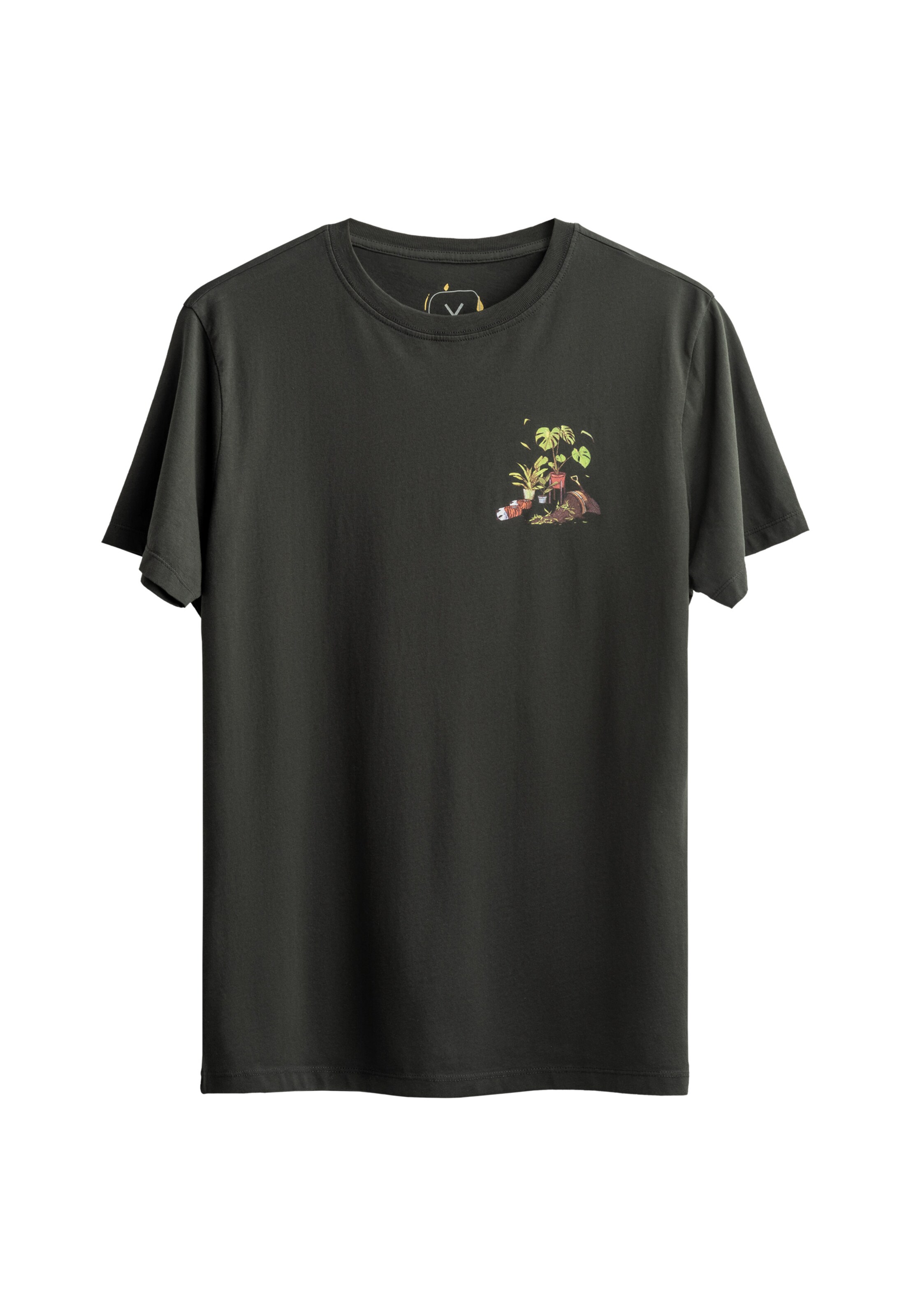 Kaft Shirt 'Flora' in Grijs: voorkant