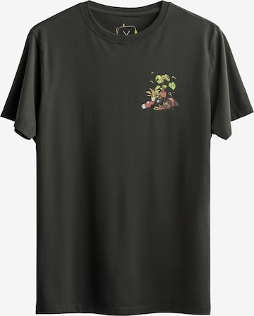 T-Shirt 'Flora' Kaft en gris : devant