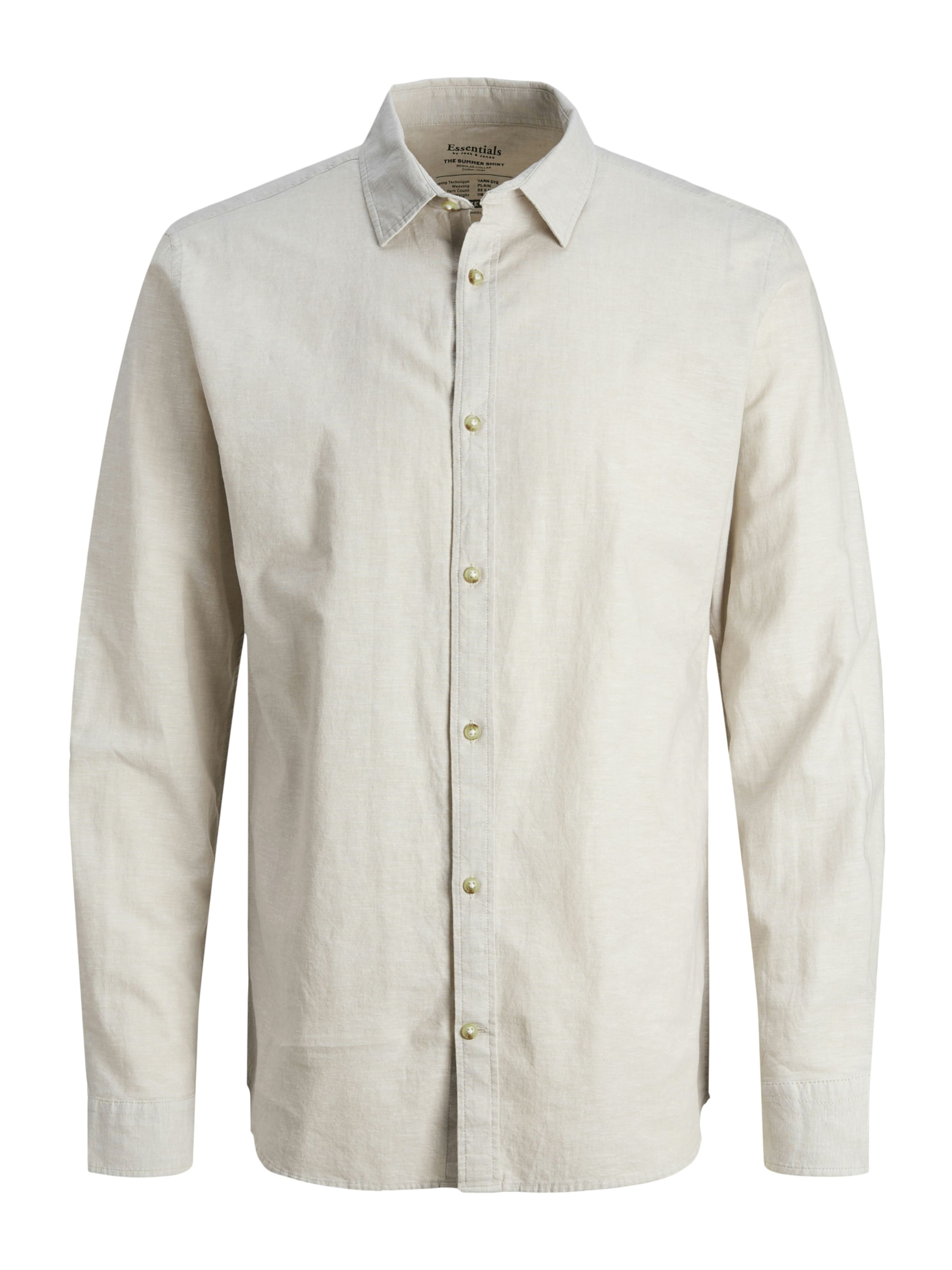 JACK & JONES Button Up Shirt 'JWHSummer' in Stone, Item view