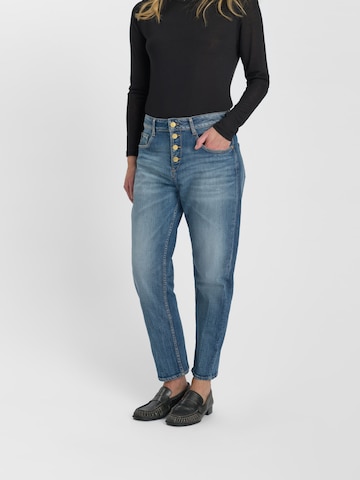 Le Temps Des Cerises Regular Jeans in Blauw: voorkant