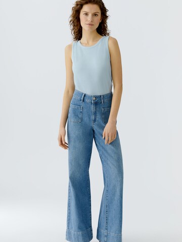 OUI Top 'Filiz' in Blue: front