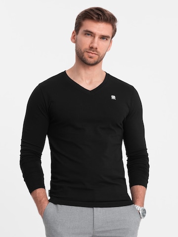 Ombre Shirt in Black: front
