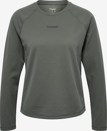 T-shirt fonctionnel Hummel en gris : devant