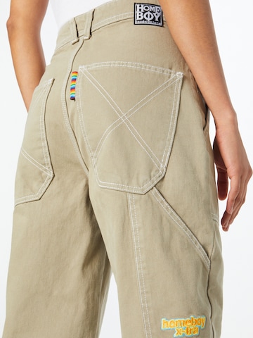 HOMEBOY - Tapered Calças de ganga 'x-tra WORK PANTS' em bege