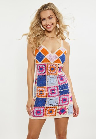 IZIA Summer dress in Beige: front