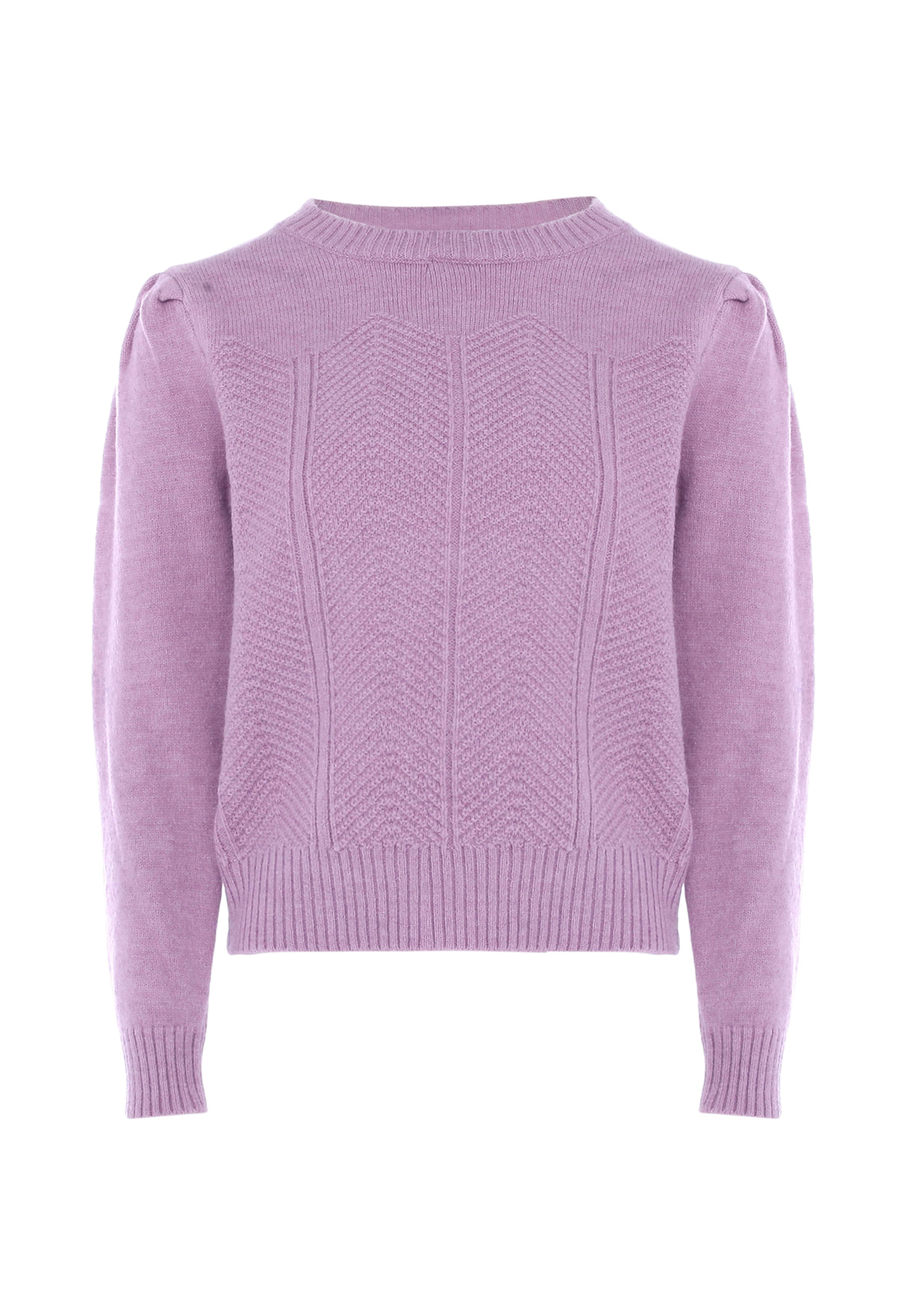 purpurinė BLONDA Megztinis: priekis